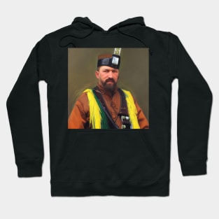 Portrait of Ukrainian Cossack Hoodie